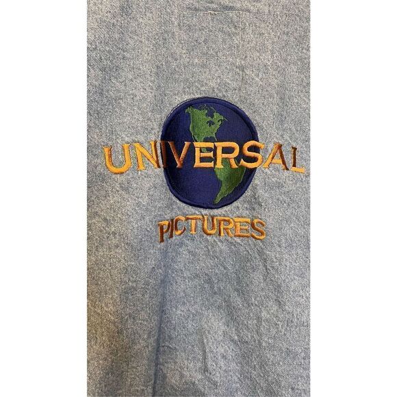 International Denim Men’s XL Universal Studios Embroidered Denim Jacket - Picture 4 of 13